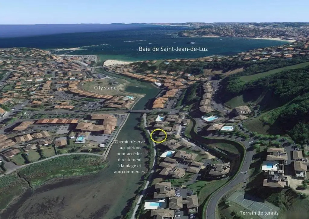 T3 RDC - Ciboure (Socoa) - Plage à pieds, piscine, tennis