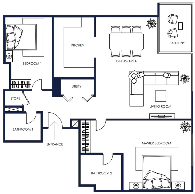 1B-Bellevue Tower 2-1902 by bnbme homes