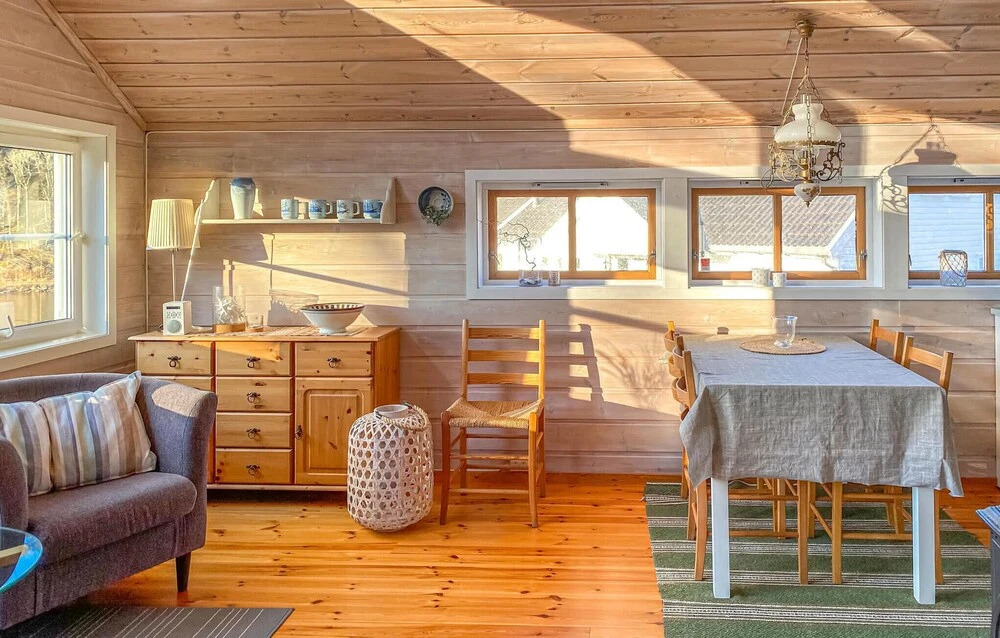 Beach Front Home In Lyngdal With House Sea View