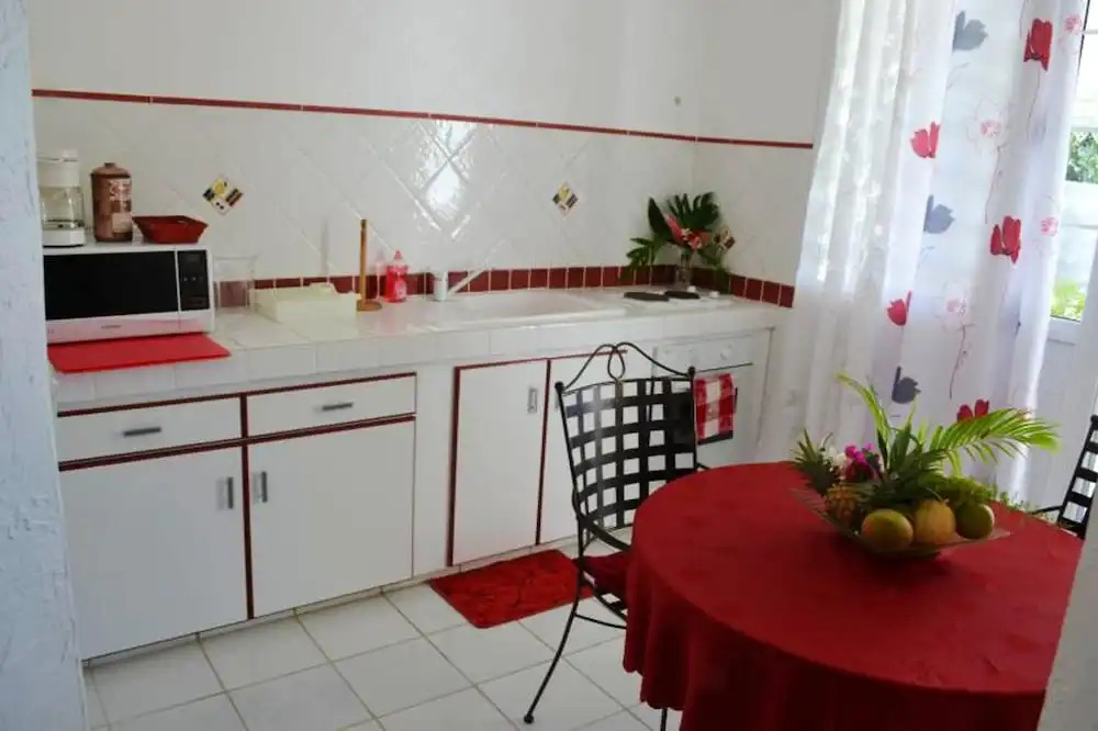 Studio In Deshaies With Wonderful Sea View Shared Pool Enclosed Garden 2 Km From The Beach