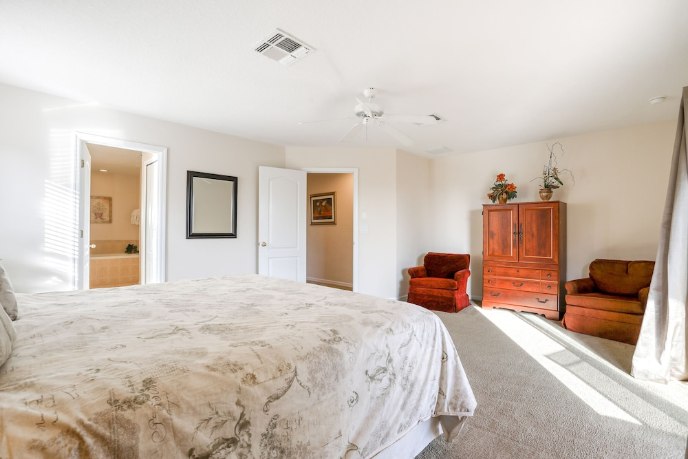 Gorgeous Home Near Disney With Private Pool, Pool Spa, On-site Gym, Tennis, AC