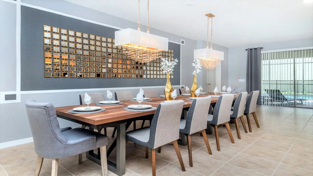 Modern 8BR Home With Pool SPA Game Room Theme Room