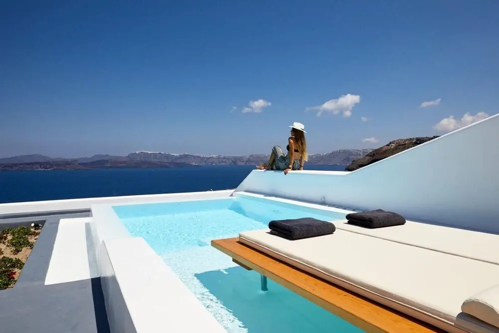 Phos the Boutique - Luxury Villas Suites Santorini Honeymoon Suite With Heated Infinity Pool - Caldera Sea View