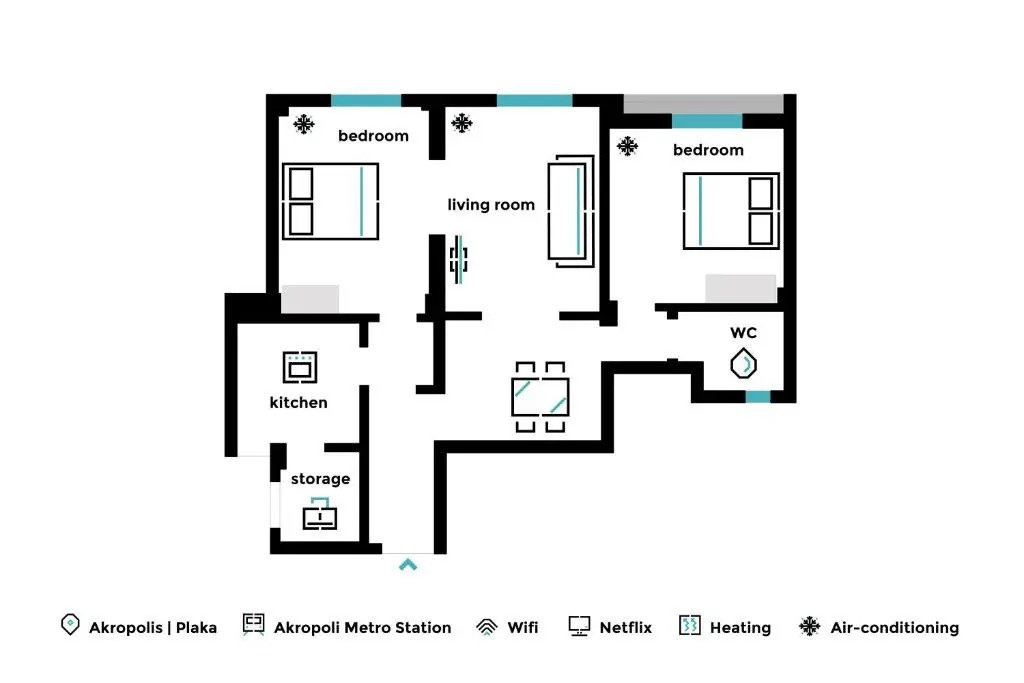 Acropolis Heart 2bd Apartment in Plaka by Upstreet