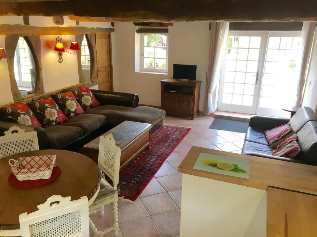 La Tuilerie Grange (Adults only gite) with two en-suite double bedrooms