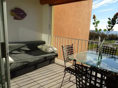 Languedoc Immobilier Appartement Vue Mer Face Plage Parking - Pt124