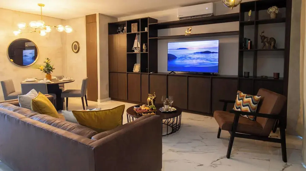 Serene Stylish Stay Roof Pool and Lounge