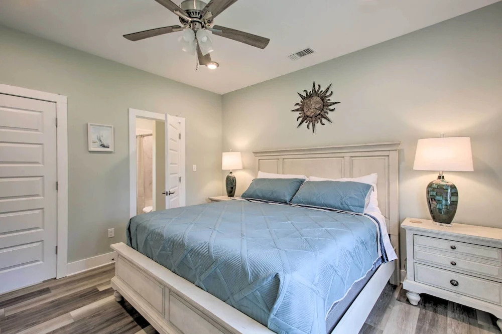 Modern Waveland Home w/ Deck, Walk to Beach!