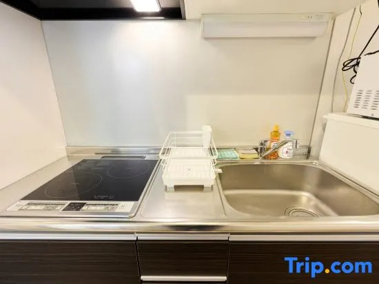 Shinsaibashi 10min Elevator Apartment with 2 Premium Double Beds and Balcony