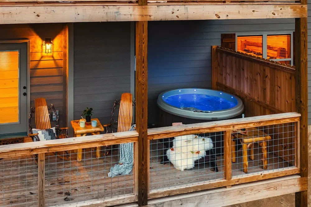 Stunning 4 4 Cabin Hot Tub Amazing Views