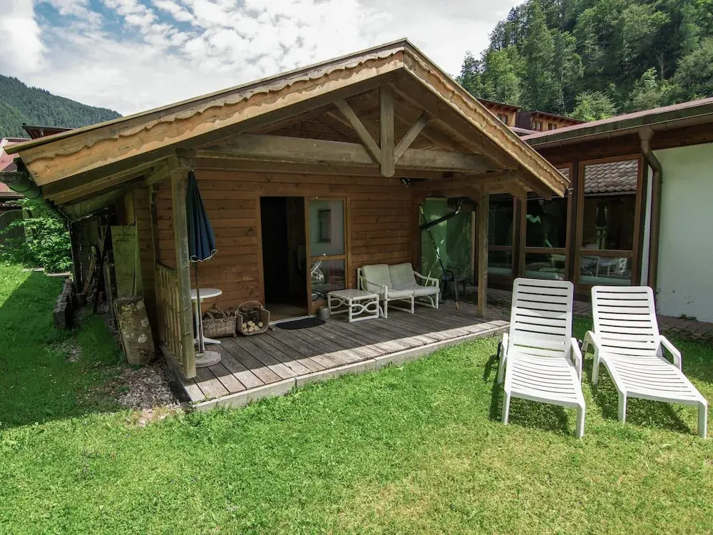 Family log cabin in the Alps