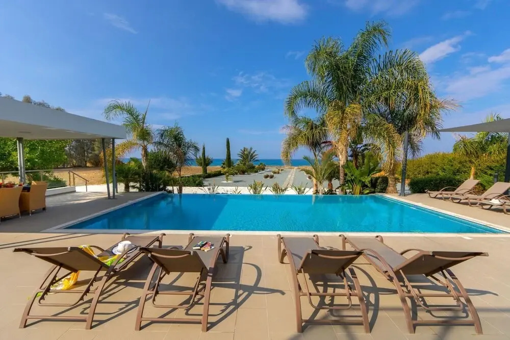 Eastmed Villas Paphos Limni Beach Villa Beachfront Four Bedroom Luxury Villa