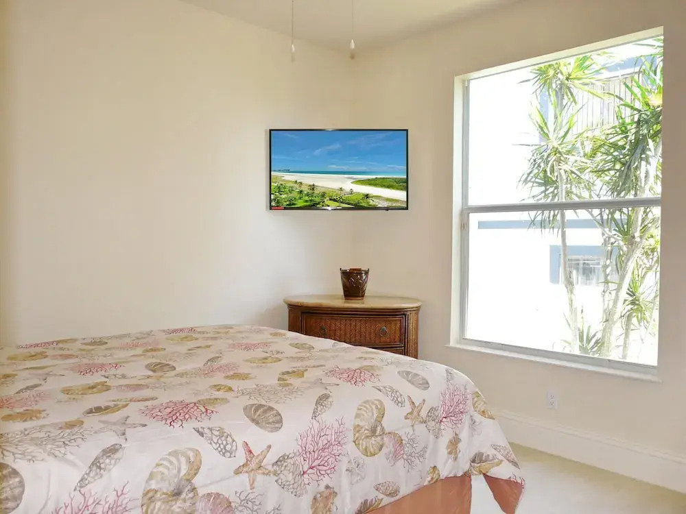 Pet-friendly waterfront home with heated pool and spa