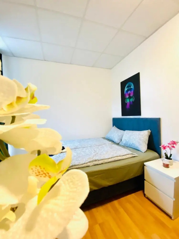 Stylish Shared 3-Bedroom Stay Near City