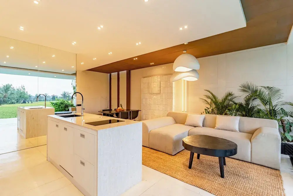Azure 2BR Villa in Ubud Rice Field views
