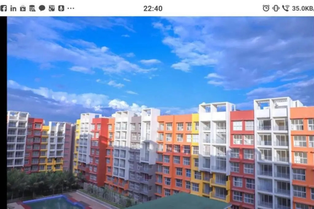 Tata Housing -Garden & pool view-6KM from Airport