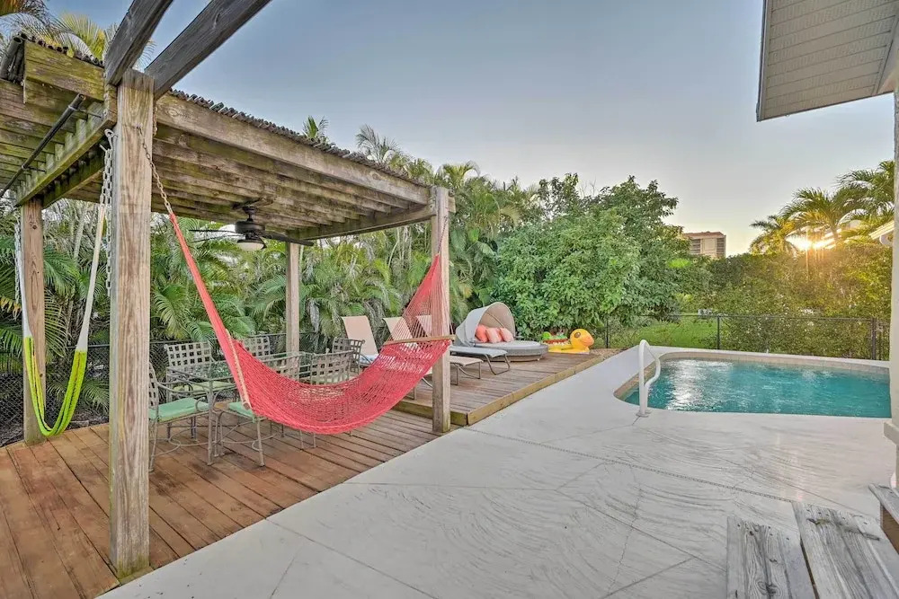 House w/ Heated Pool & Grill - Walk to Beach!
