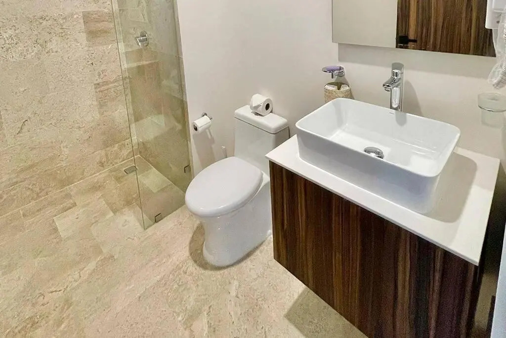 Fresh and Stylish Studio Aldea Zama rooftop pool Mya 109