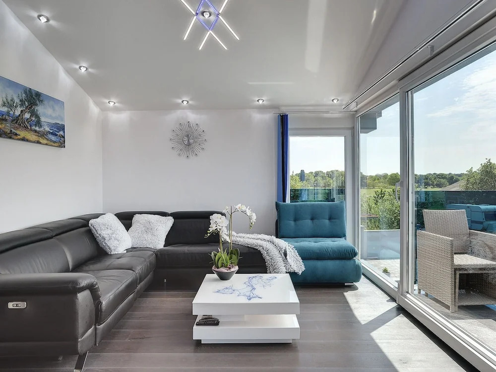 Modern Villa With Private Pool Consisting of 2 Apartments Near the Beach