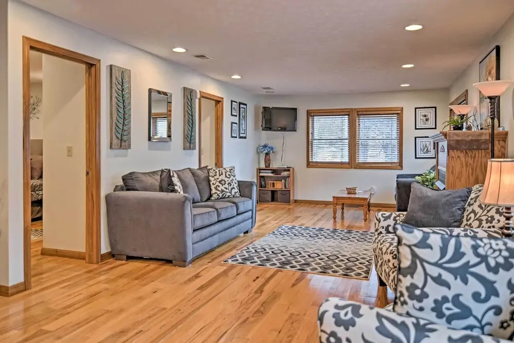 Riverfront Elkins Home w/ Fireplace & Deck!