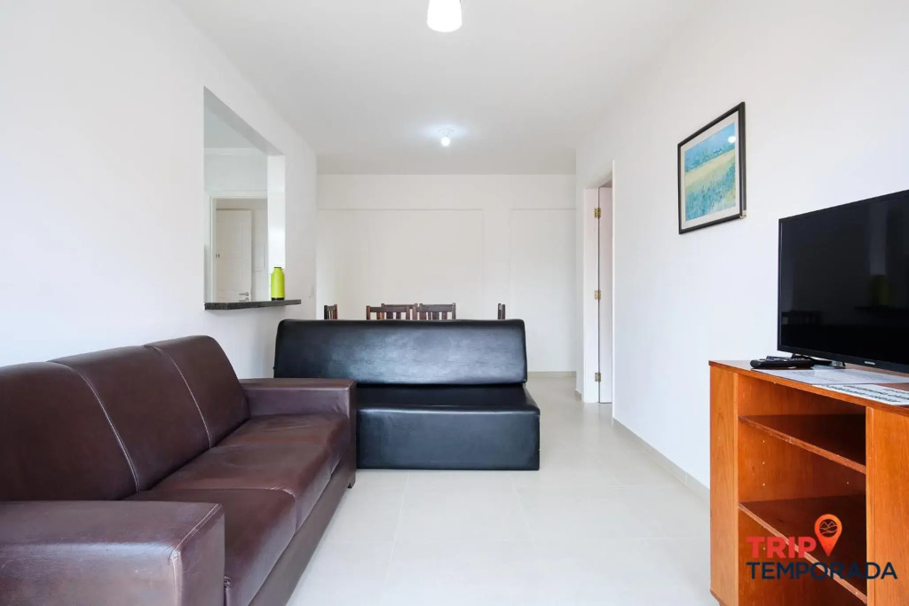 Apartamento com ar condicionado à 100 metros da praia - Edifício Ibiza