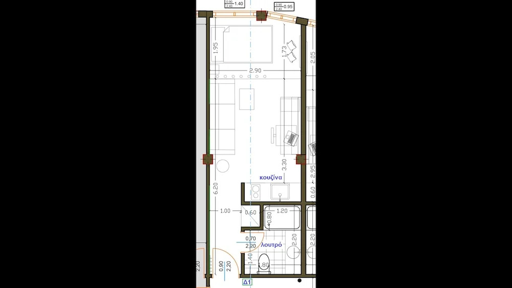 New Deluxe Studio 1 - Downtown Thessaloniki-fully Equipped