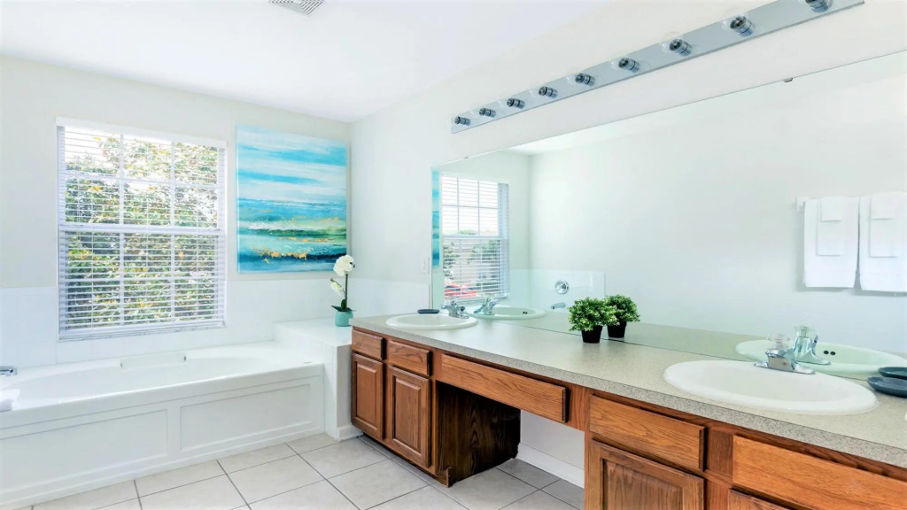 Lakefront 6BR Villa w Pool SPA 2 Miles to Disney