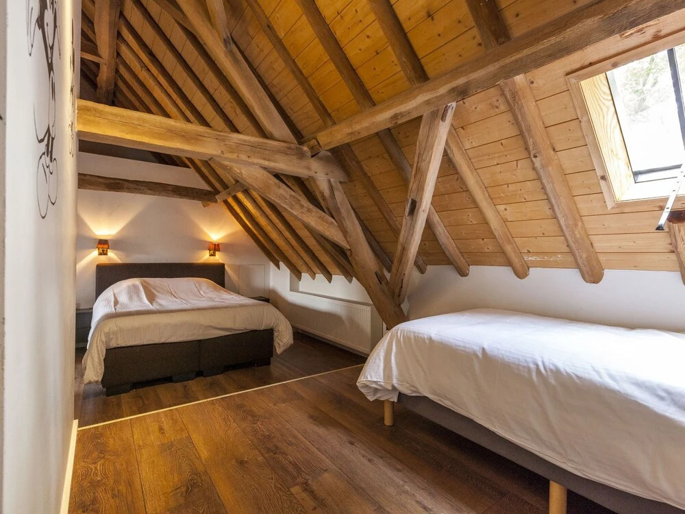 beautifull renovated farmhouse with traditional elements and a big garden