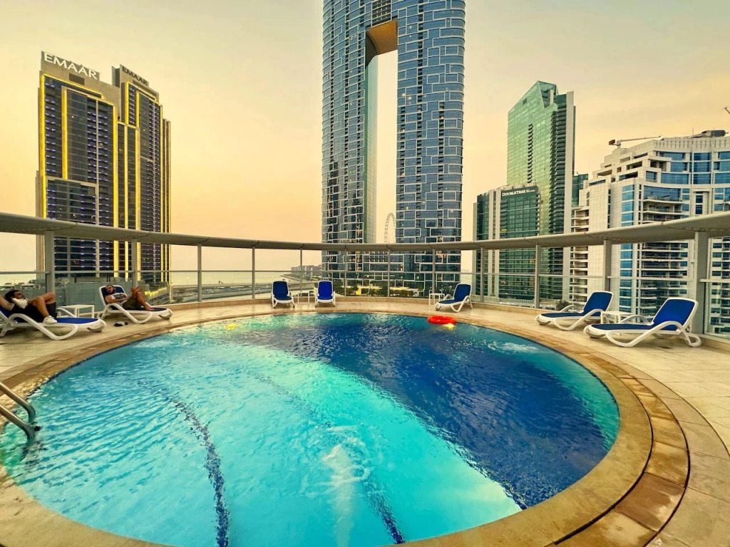 Квартира 7th Floor Sea & Canal View 1BR Near Beach