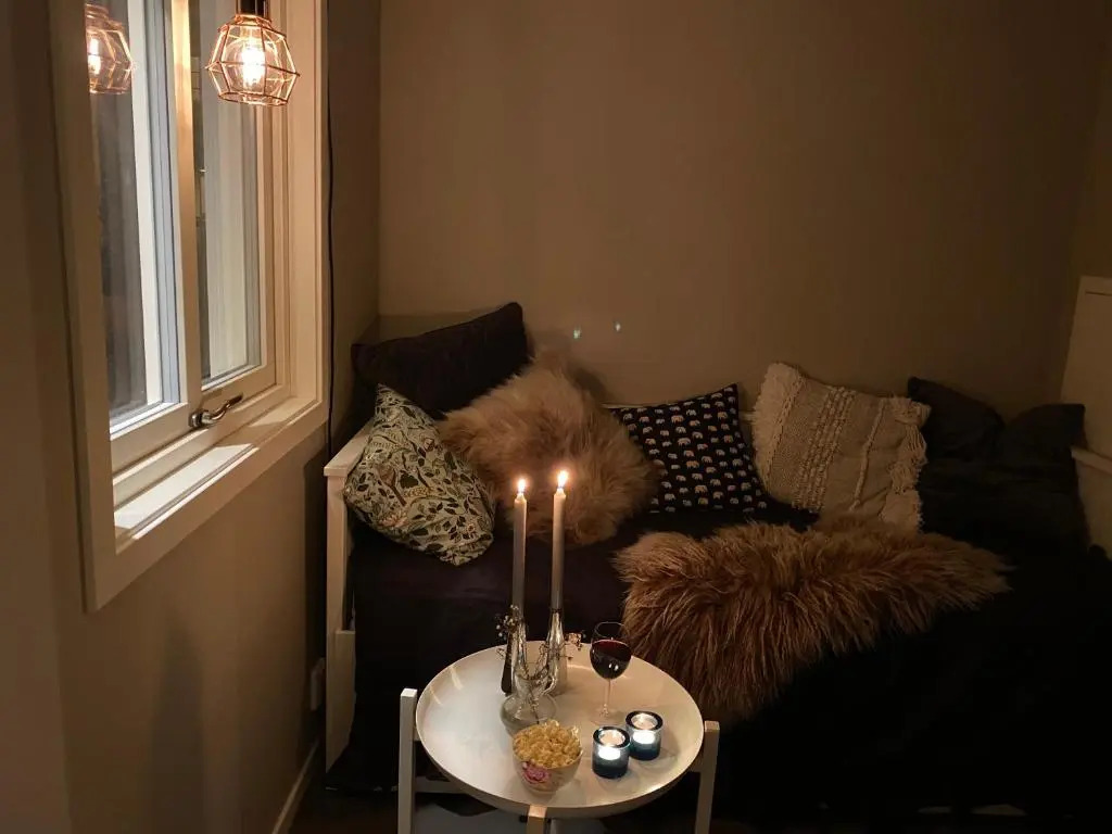 Nybyggt Attefallshus på Ängö i Kalmar