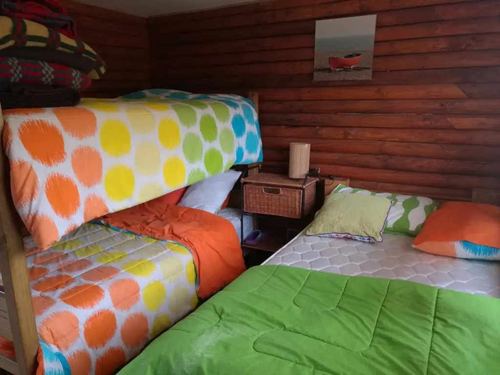 lodge con piscina privada, parcela de campo