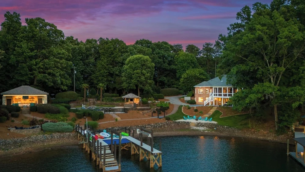 Lakefront Estate Pool + Hot Tub + Dock + Sauna Oasis at Ballycastle