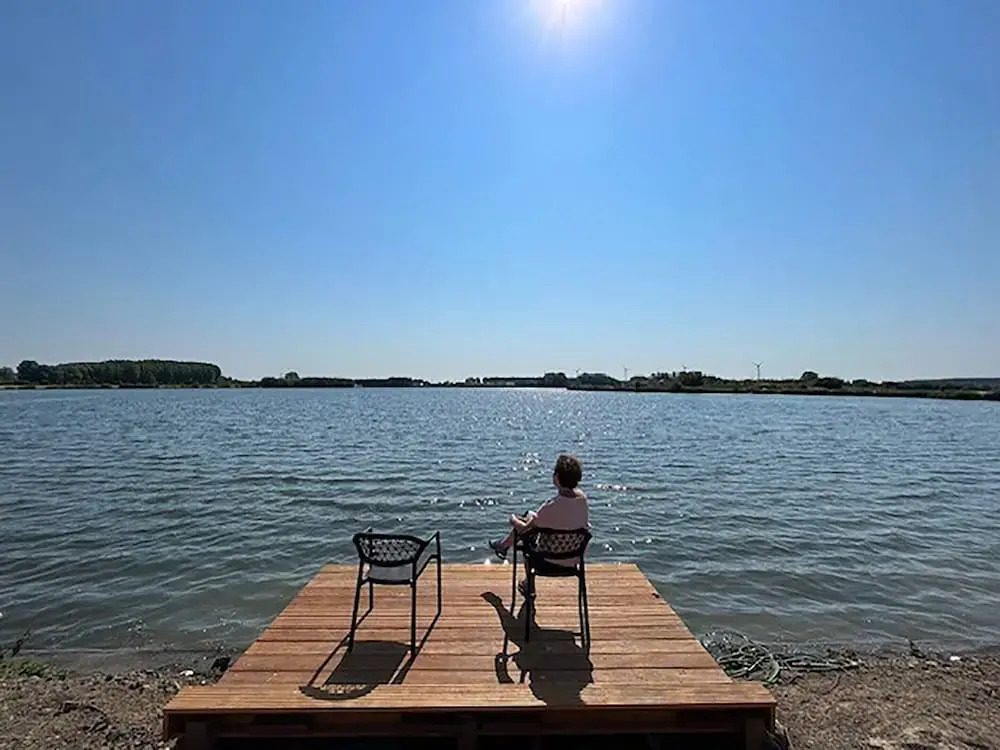 Lakeview villa with swimming and fishing pier