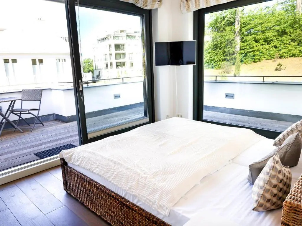 Villa Paula in Sellin - Penthouse mit Kamin und Dachterrasse