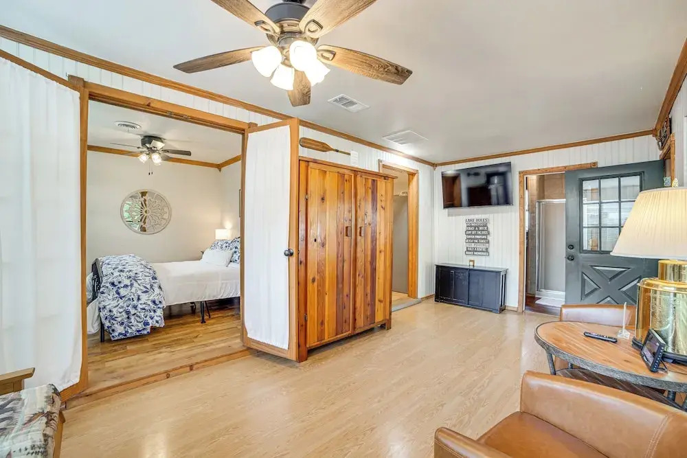 Spacious Deck: Waterfront Home in Gun Barrel City!