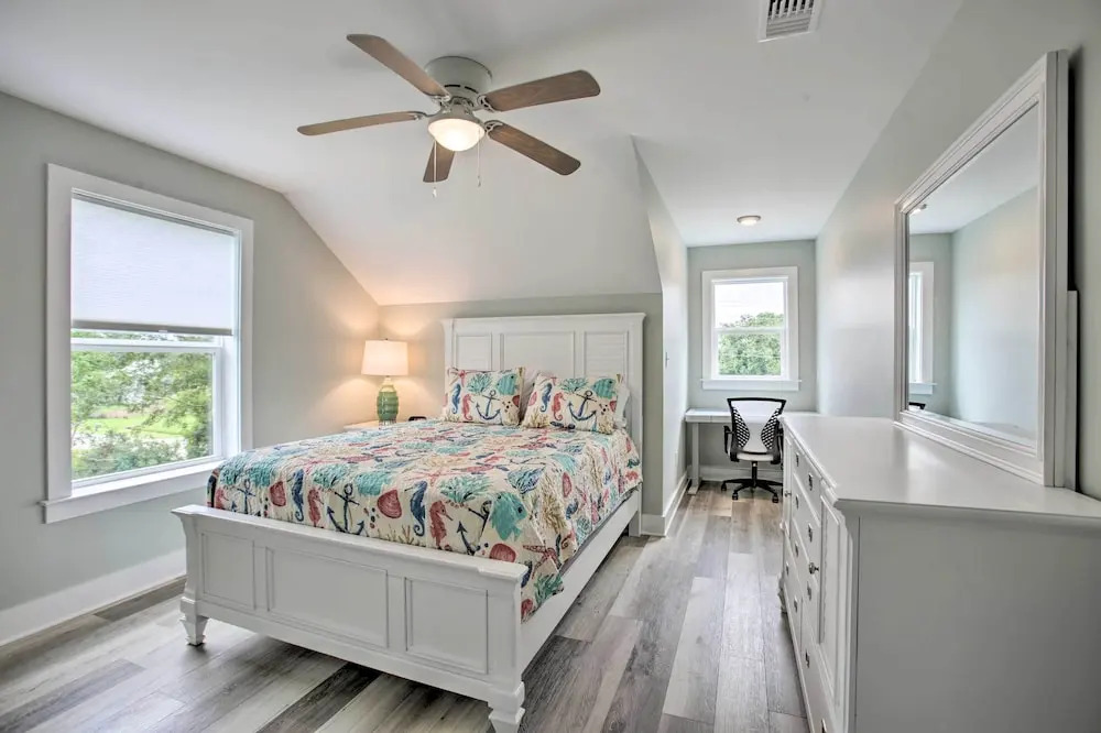 Modern Waveland Home w/ Deck, Walk to Beach!