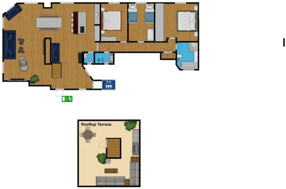 Central Penthouse With Private Rooftop Terrace