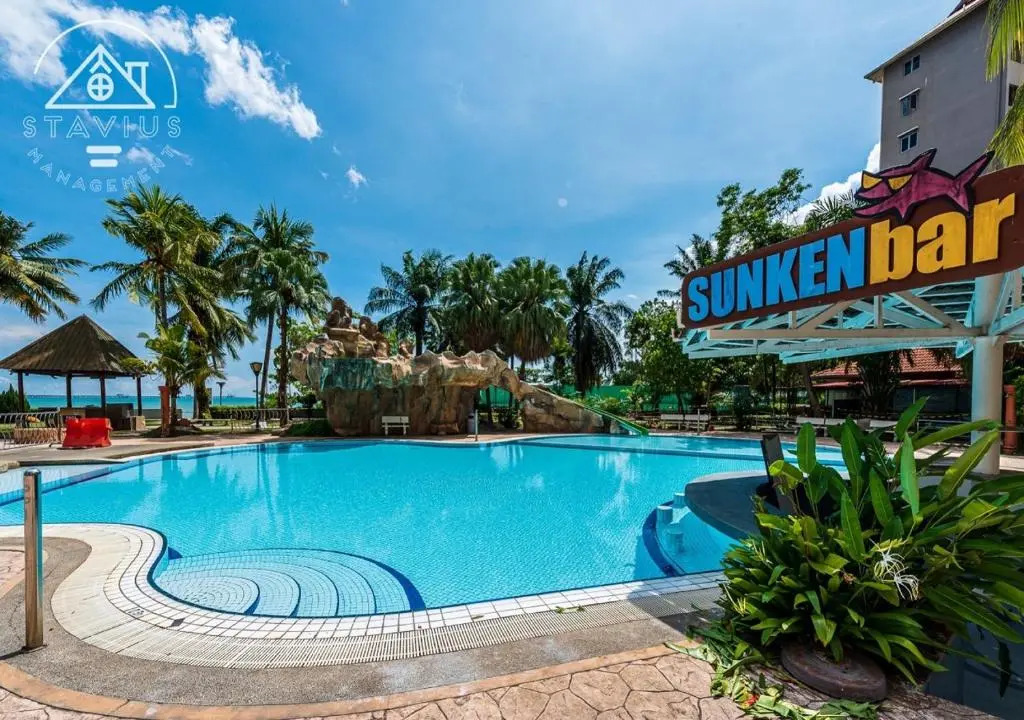 Port Dickson 6pax 2BR Glory Beach Resort Seaview