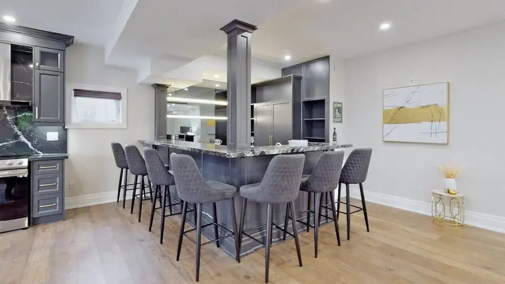Family Modern Walkout Basement w Sauna Ski Resort 30min
