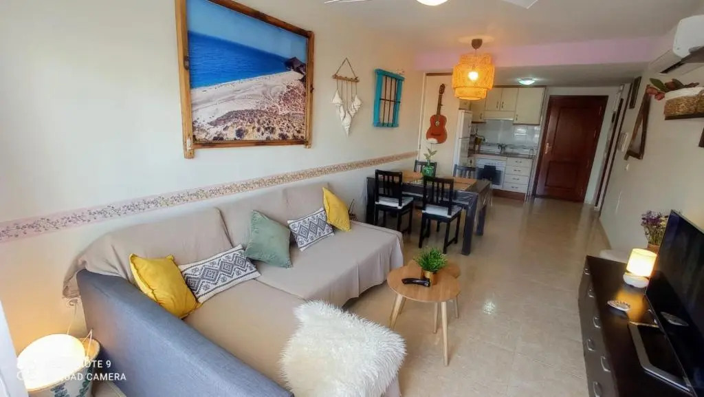 LA PITA- Terraza con vistas al mar & parking, a 1 min de la playa