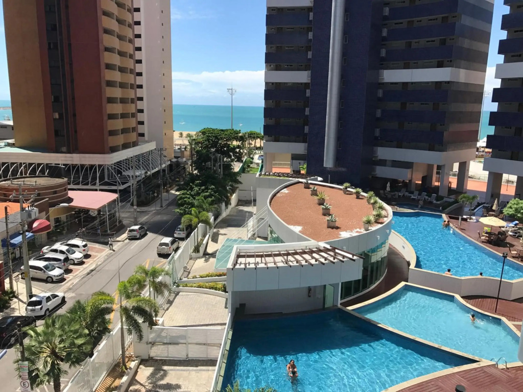 Apto Beira Mar 2 quartos com Maquina de Lavar Roupas