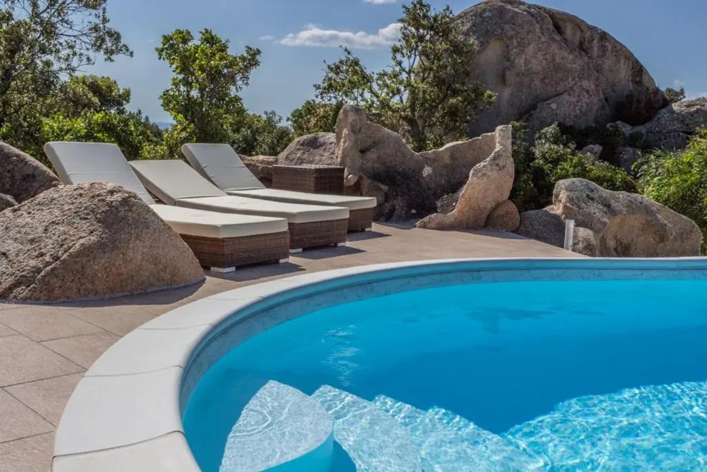 Villa with 4 bedrooms in Cala Ginepro with wonderful sea view private pool enclosed garden 5 km from the beach