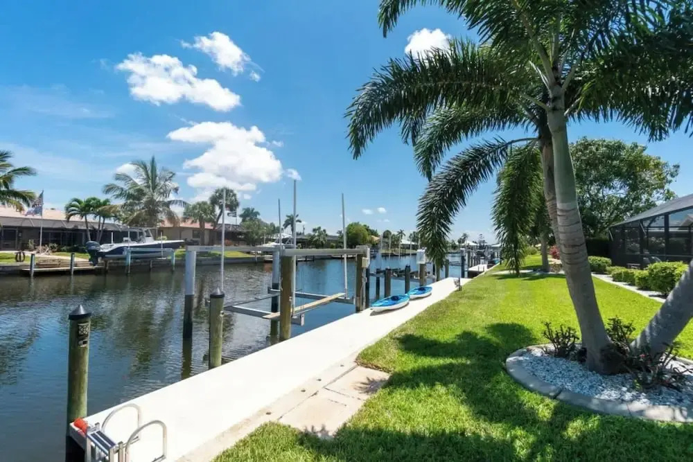 Tranquility Waterfront Villa Pool Dock