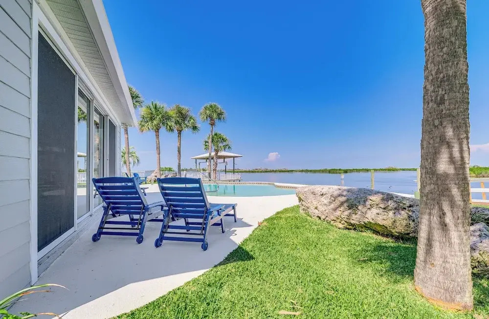 Boat Dock & Pool: Bayfront Crystal River Home