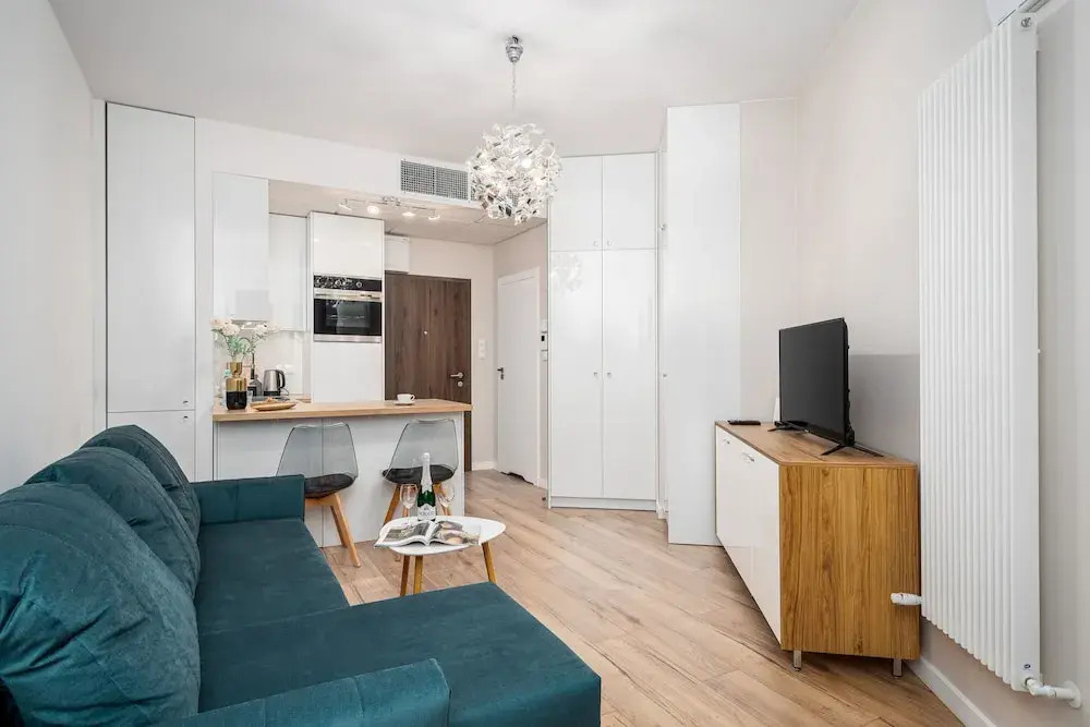 Exclusive Studio on Kasprzaka Street Warsaw Tower Bliska Wola