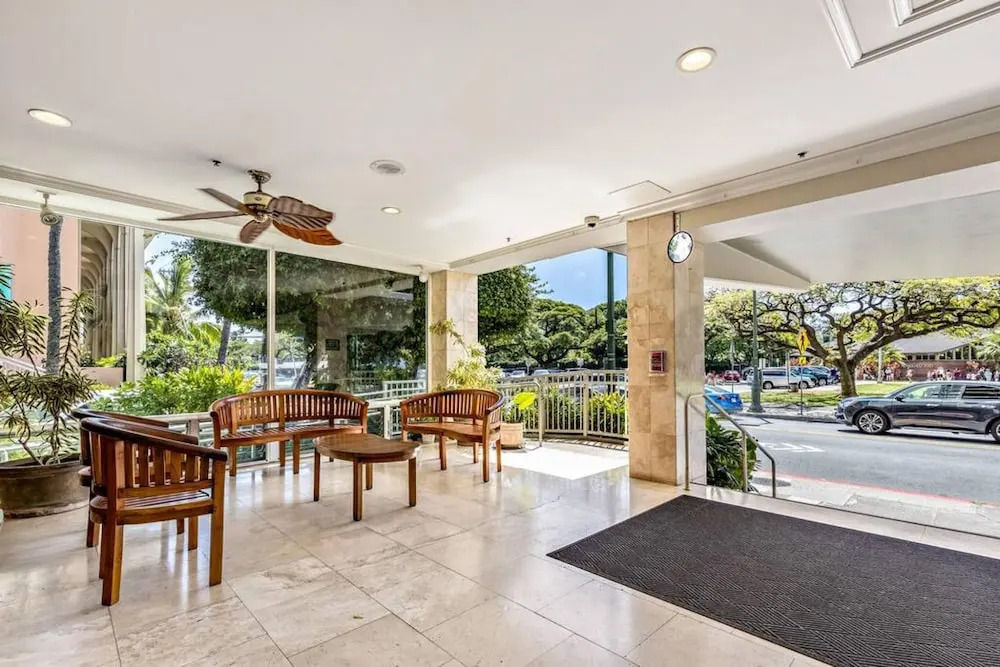 Inviting Waikiki Grand Hotel Room-1 Block to Beach