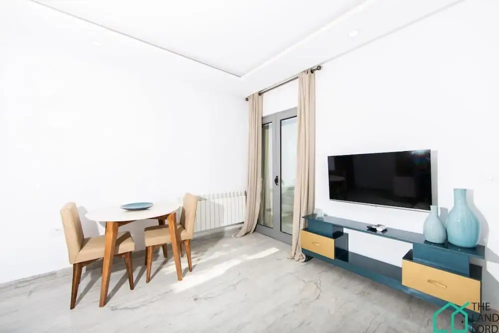 New 1bd With Swimming Pool 5mn to Lac Carthage