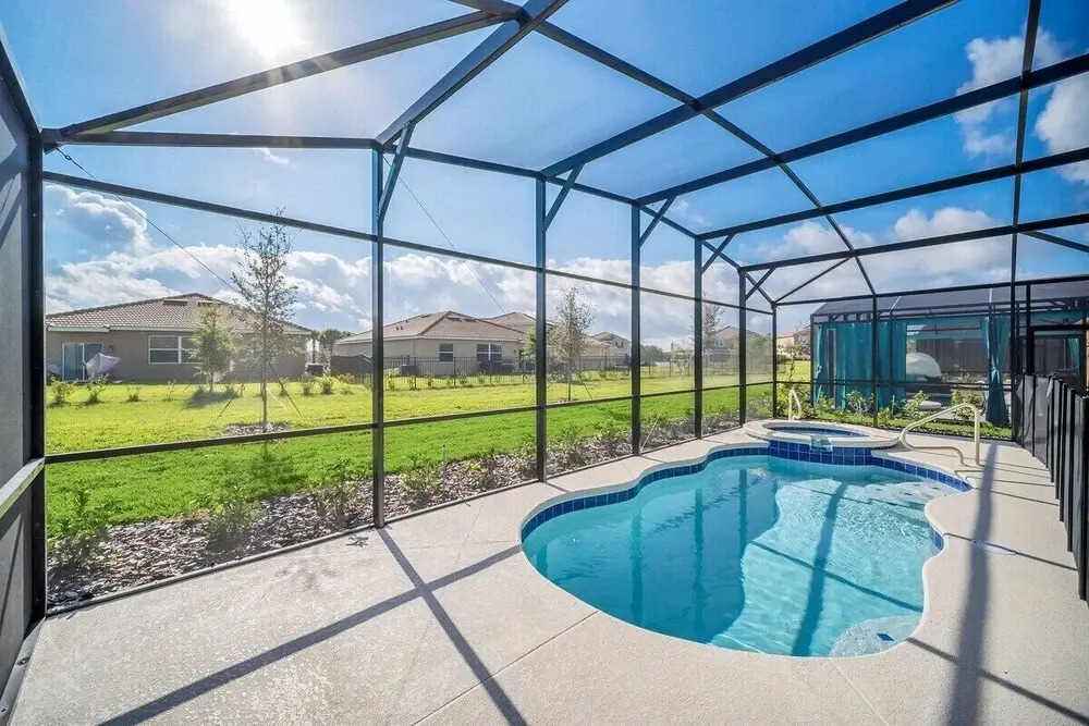 7551ol · Brand New 7 Bed Villa With Pool & Spa Near Disney