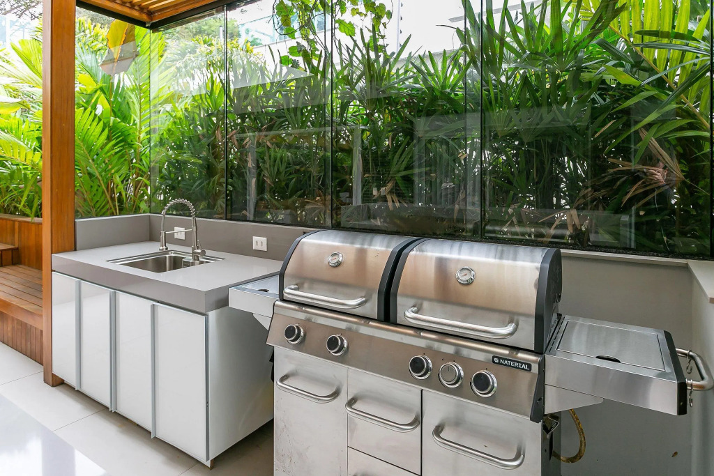 Garden | Churrasqueira | Piscina Condomínio #ja27