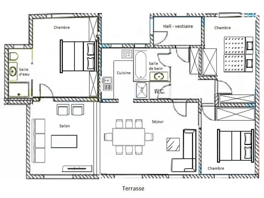 Appartement Méribel, 4 pièces, 6 personnes - FR-1-411-561